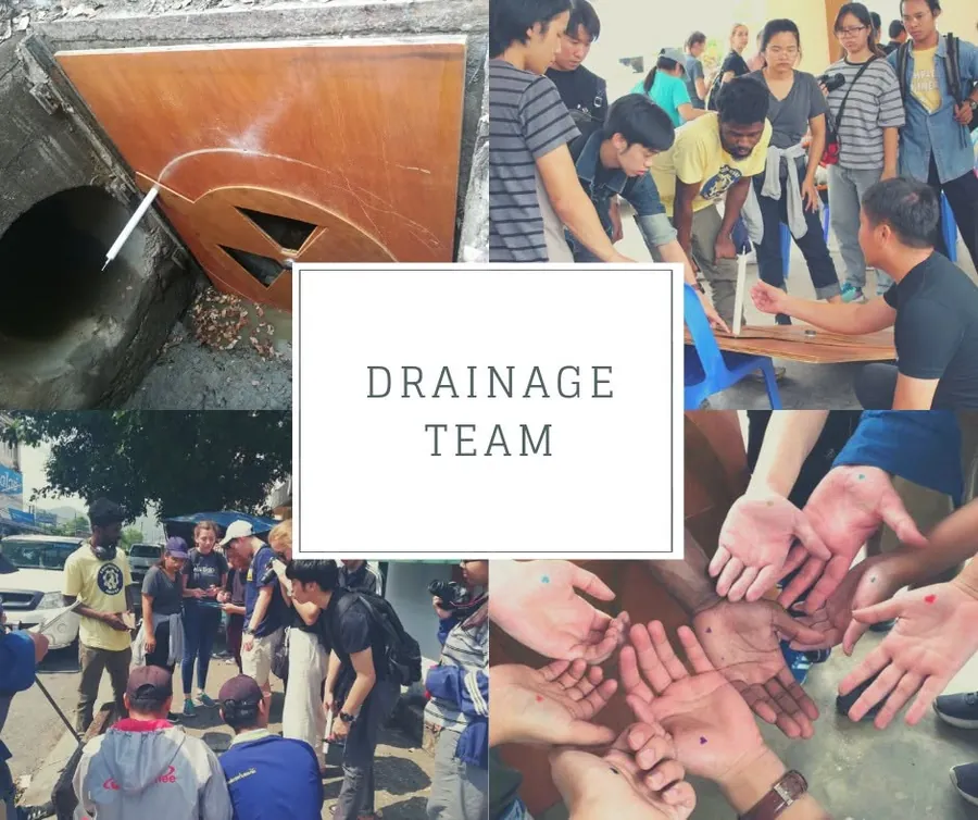 Drainage team at work